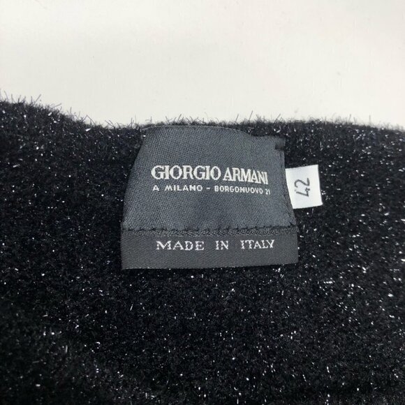 Vintage Giorgio Armani Italian Sparkle Glittery Shimmer Crewneck Sweater Top - Picture 3 of 12